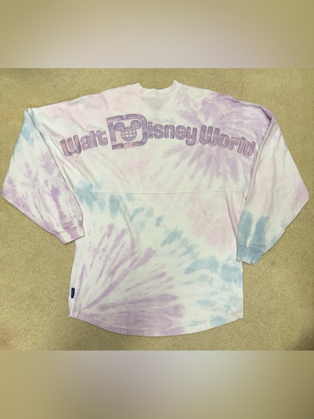 Disney Women’s Tie-Dye Spirit Jersey - Pastel Purple & Blue